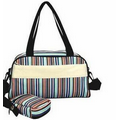 Striped Handbag w/ Lil' Partner Bag